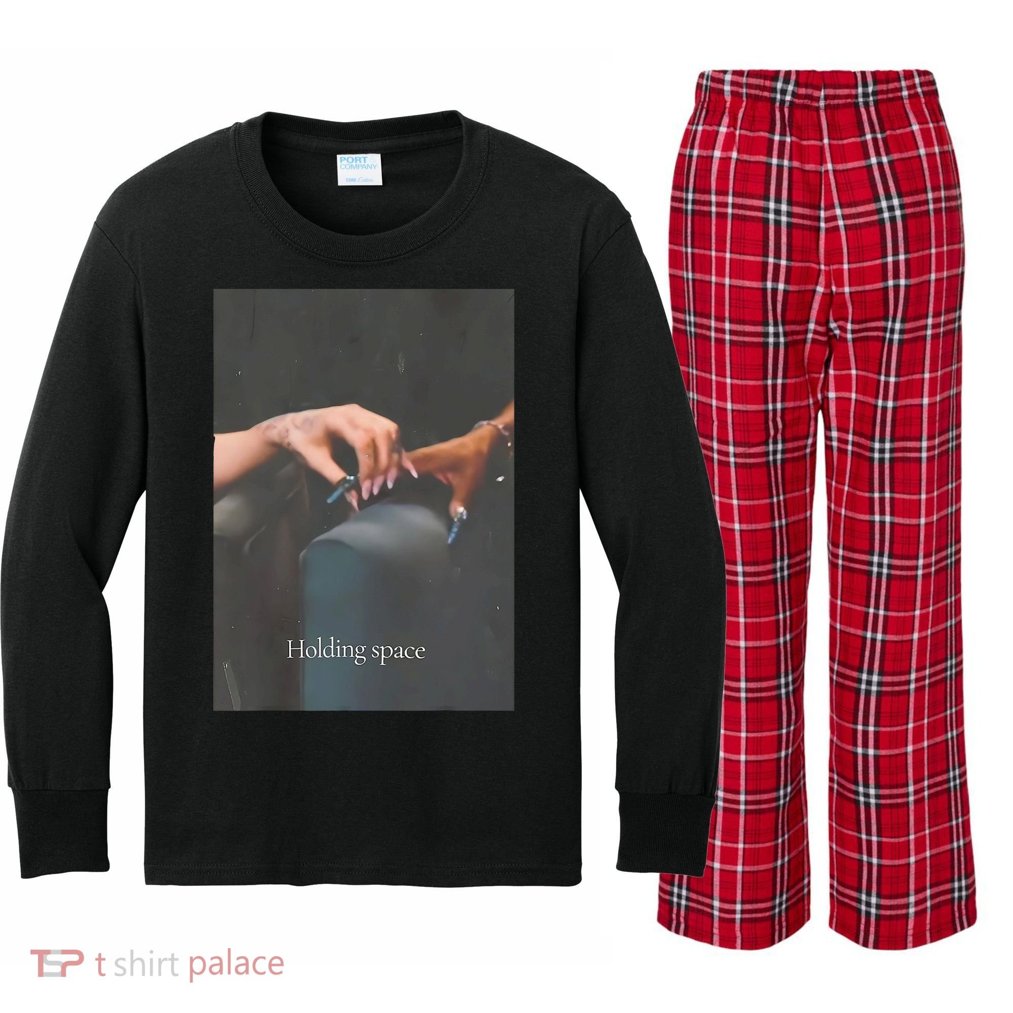 Holding Space For The Lyrics Of Defying Kids Long Sleeve Plaid Pajama Set