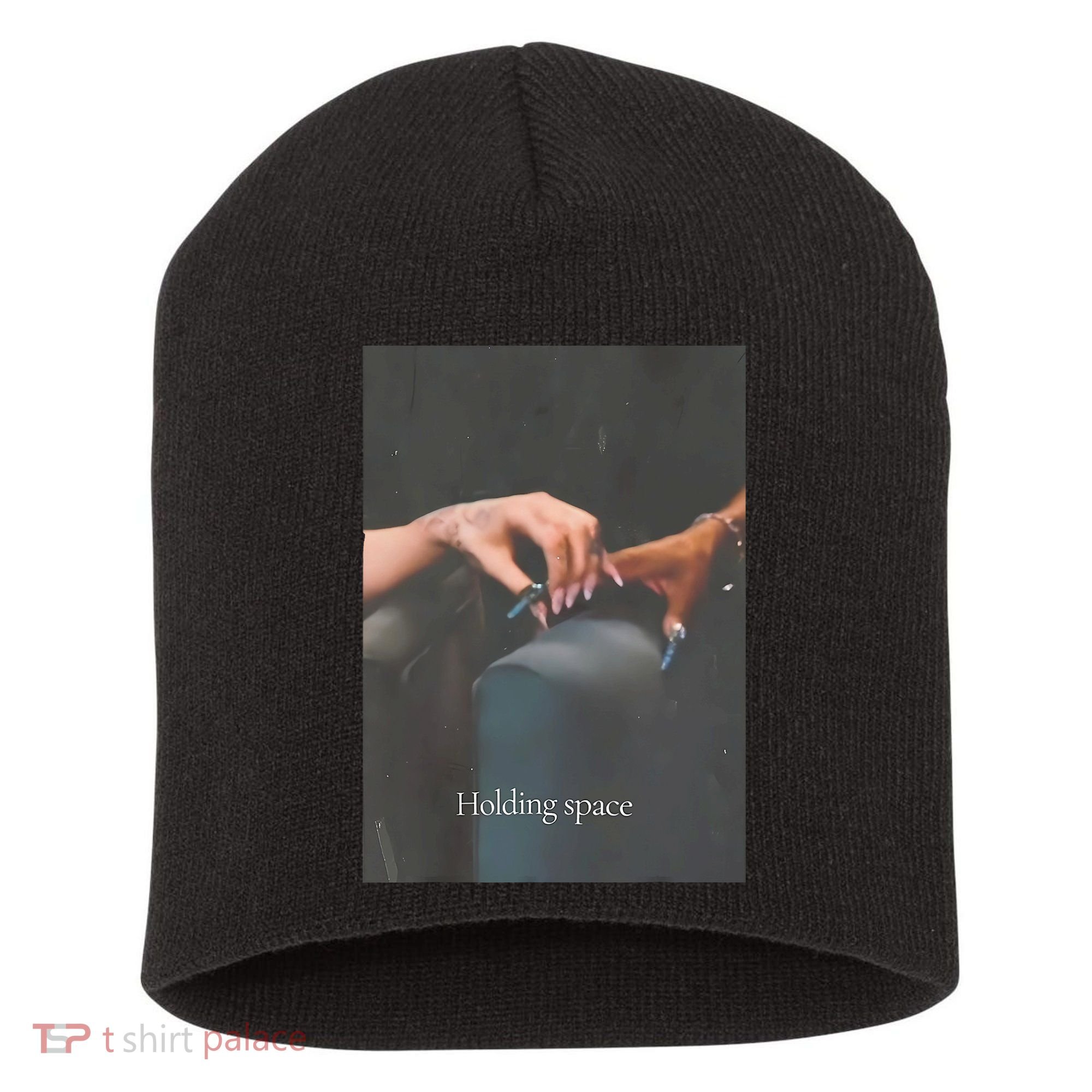 Holding Space For The Lyrics Of Defying Short Acrylic Beanie