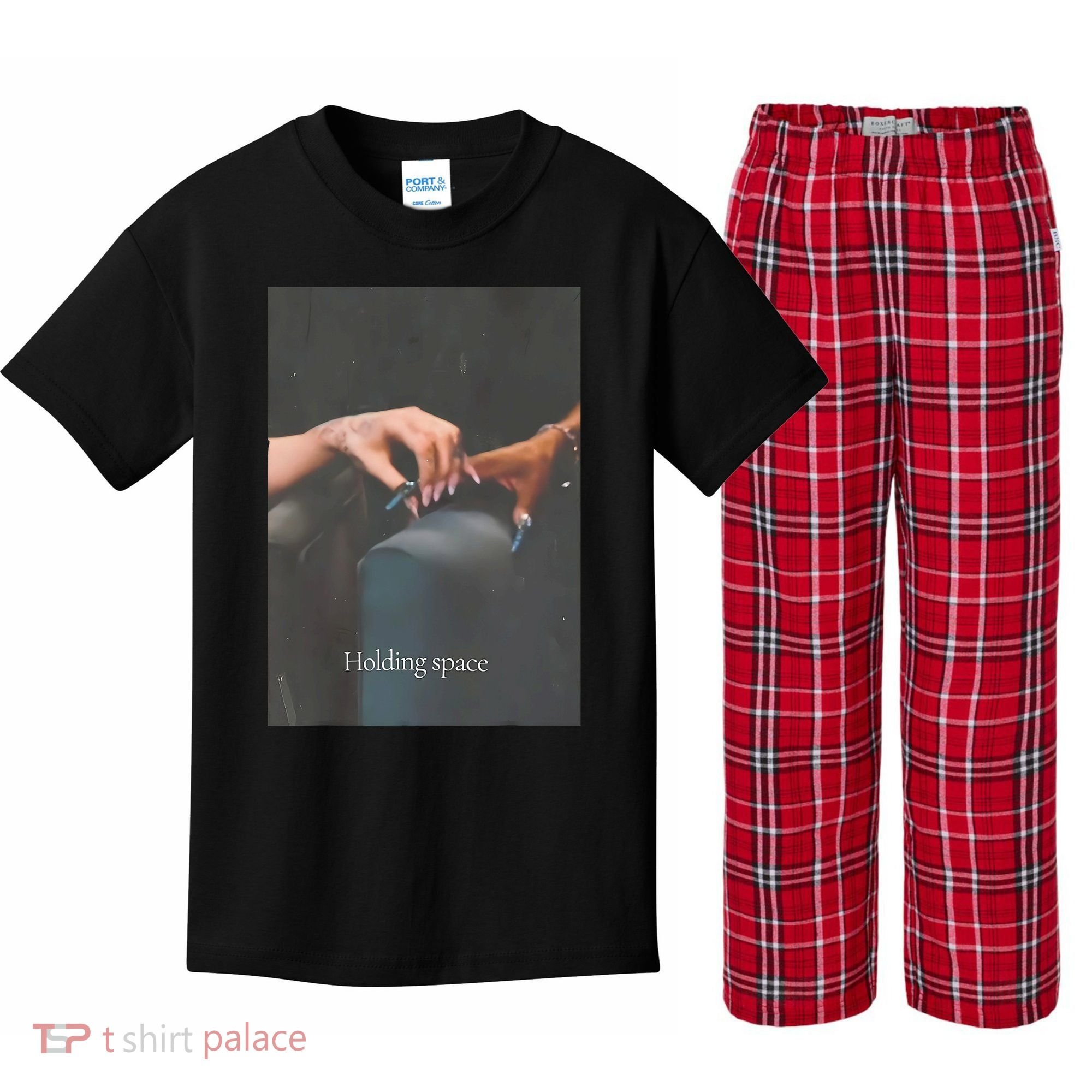 Holding Space For The Lyrics Of Defying Kids Plaid Pajama Set