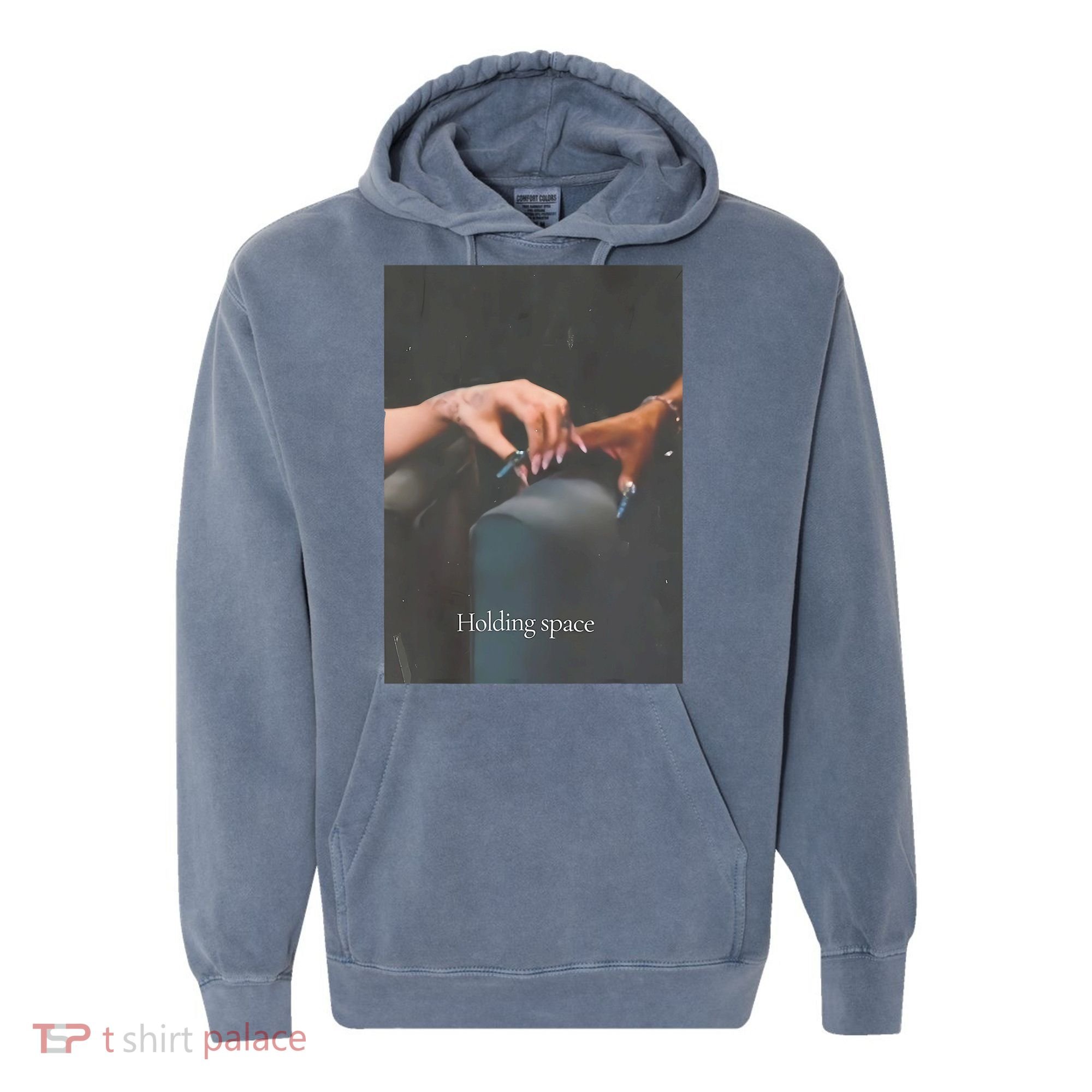 Holding Space For The Lyrics Of Defying Comfort Colors Garment-Dyed Hooded Sweatshirt