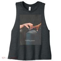 Holding Space For The Lyrics Of Defying Women's Racerback Cropped Tank thumb 0