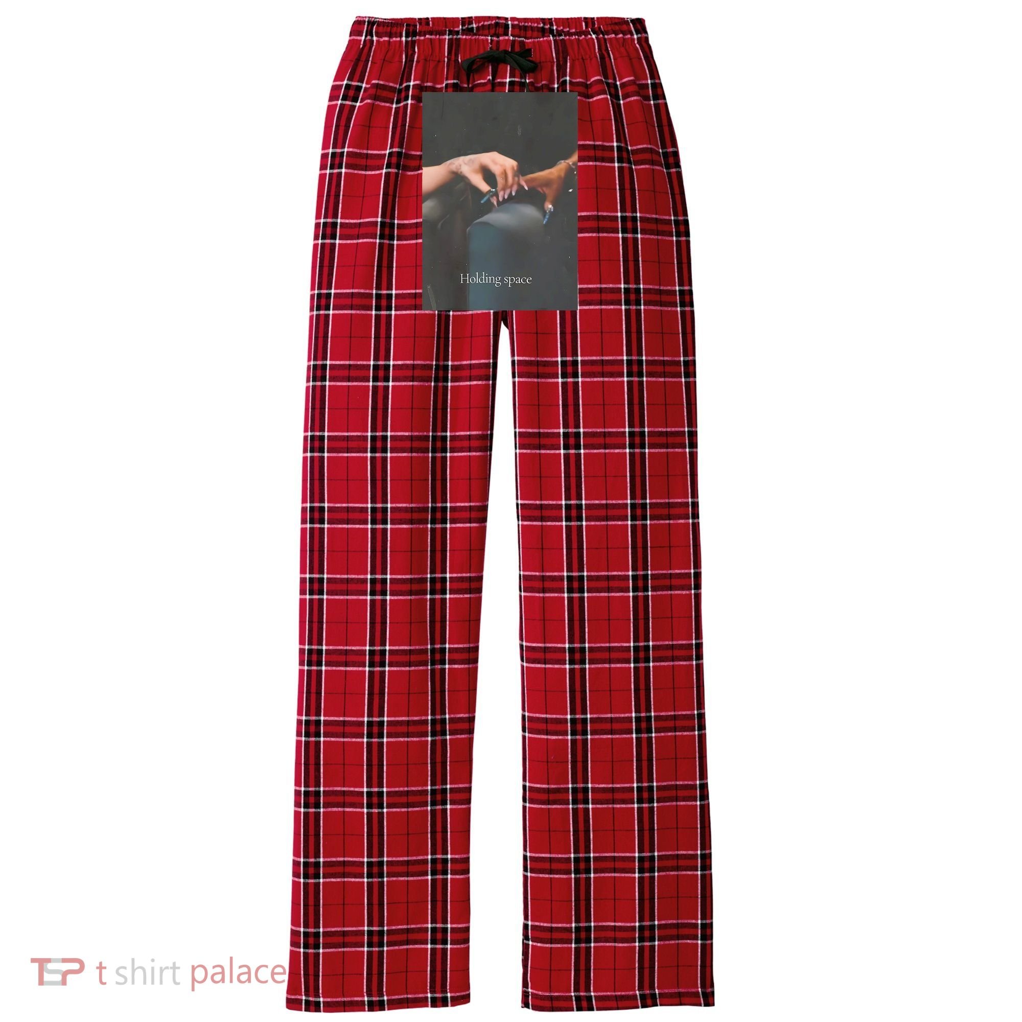 Holding Space For The Lyrics Of Defying Women's Flannel Plaid Pajama Pants