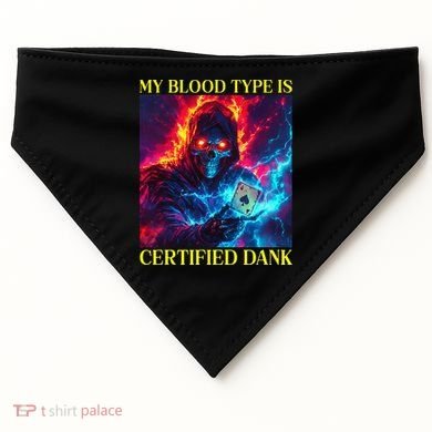 Hard Skeleton Funny Oddly Specific Dank Meme USA-Made Doggie Bandana