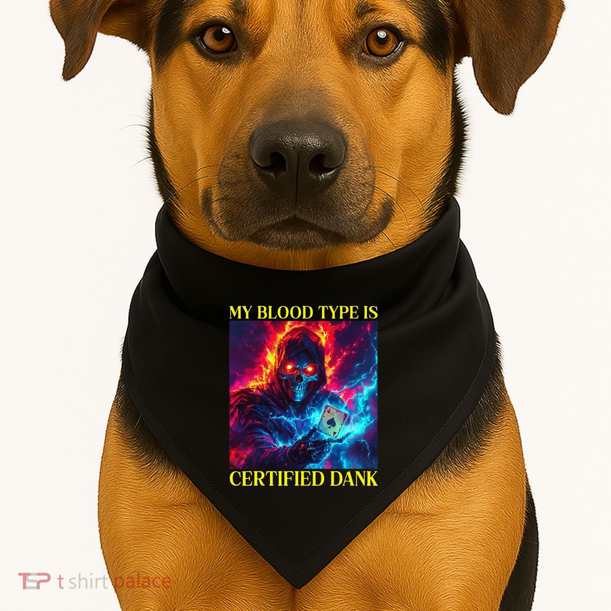 Hard Skeleton Funny Oddly Specific Dank Meme USA-Made Doggie Bandana