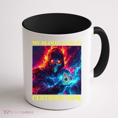Hard Skeleton Funny Oddly Specific Dank Meme Coffee Mug back