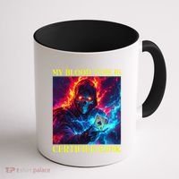 Hard Skeleton Funny Oddly Specific Dank Meme Coffee Mug thumb 1