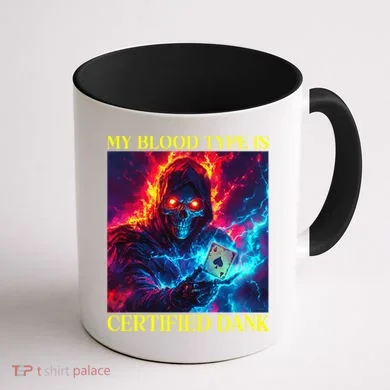 Hard Skeleton Funny Oddly Specific Dank Meme Coffee Mug back