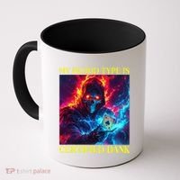 Hard Skeleton Funny Oddly Specific Dank Meme Coffee Mug thumb 0