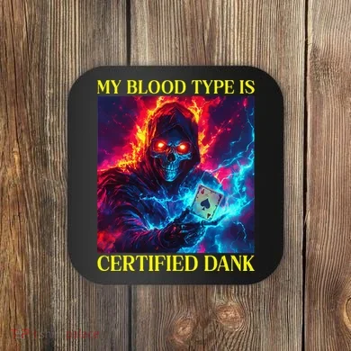 Hard Skeleton Funny Oddly Specific Dank Meme Coaster