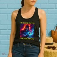 Hard Skeleton Funny Oddly Specific Dank Meme Women's Tank Top thumb 2