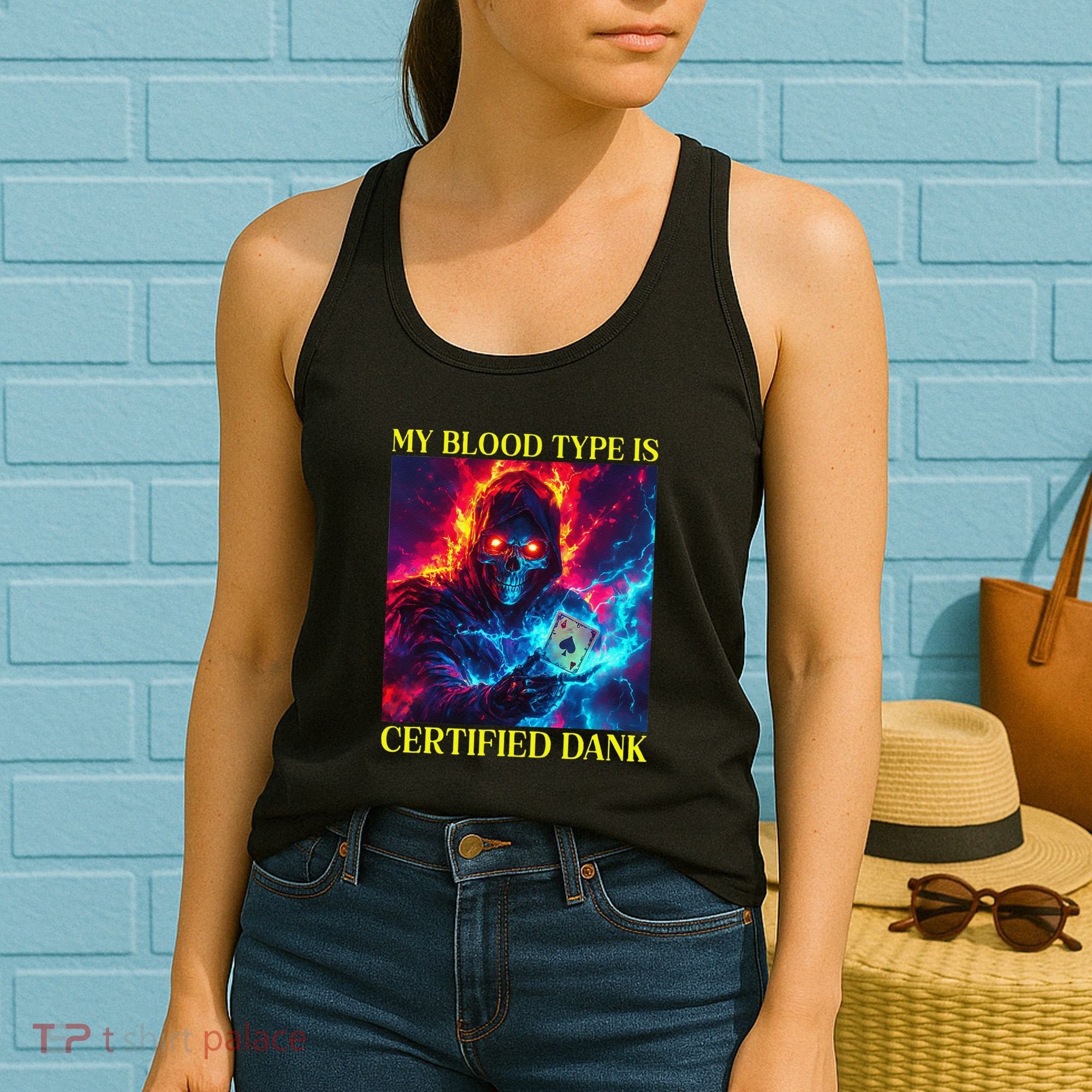 Hard Skeleton Funny Oddly Specific Dank Meme Women's Tank Top