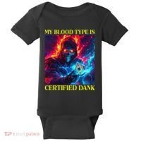Hard Skeleton Funny Oddly Specific Dank Meme Baby Bodysuit thumb 0
