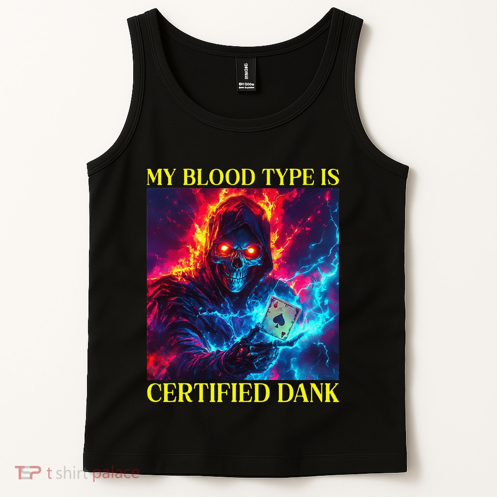 Hard Skeleton Funny Oddly Specific Dank Meme Tank Top