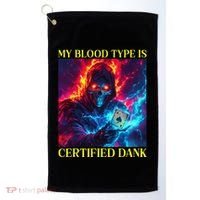 Hard Skeleton Funny Oddly Specific Dank Meme Golf Towel thumb 0
