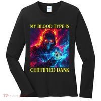 Hard Skeleton Funny Oddly Specific Dank Meme Women's Long Sleeve Shirt thumb 0