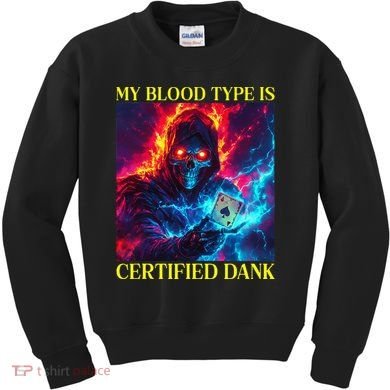 Hard Skeleton Funny Oddly Specific Dank Meme Kids Sweatshirt