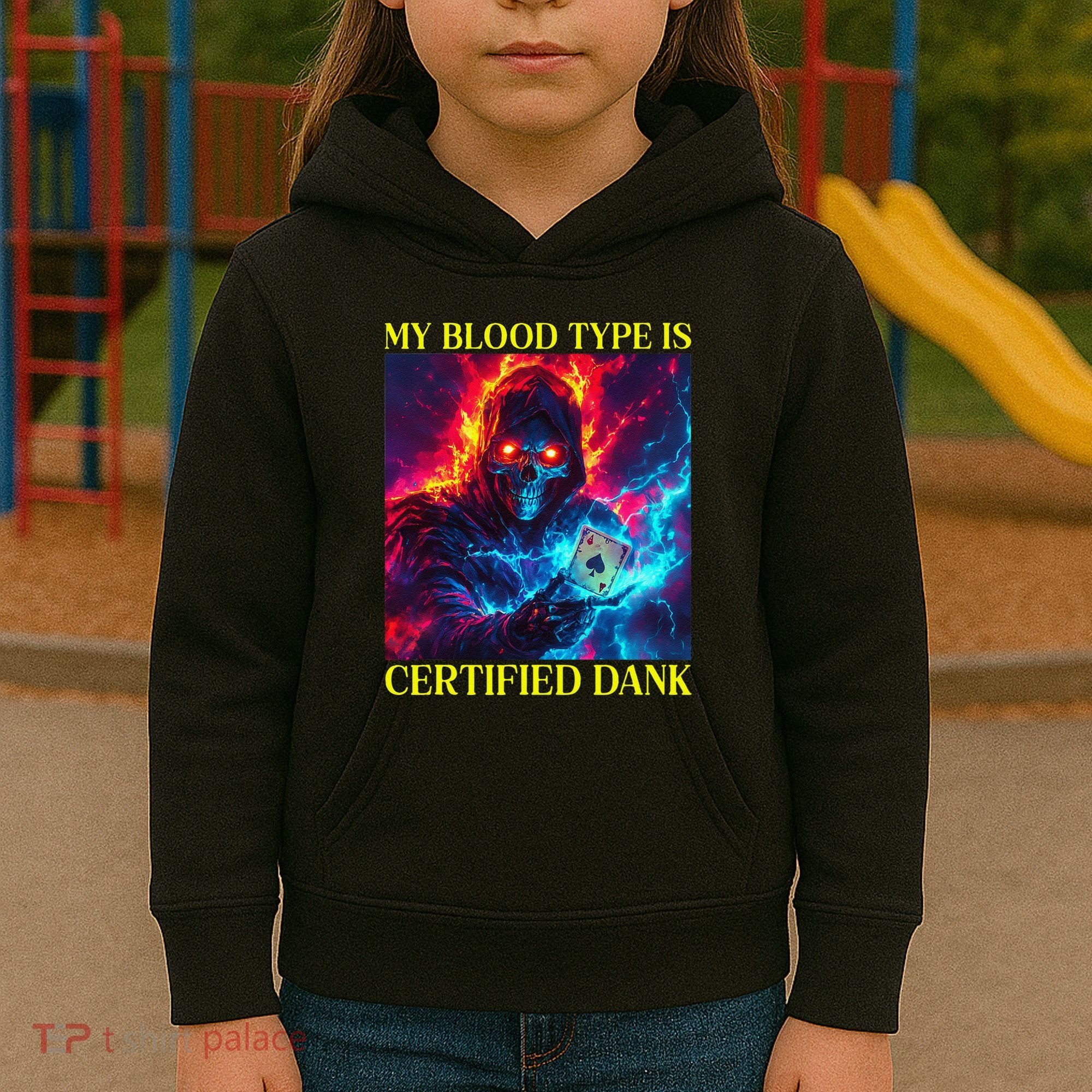 Hard Skeleton Funny Oddly Specific Dank Meme Kids Hoodie