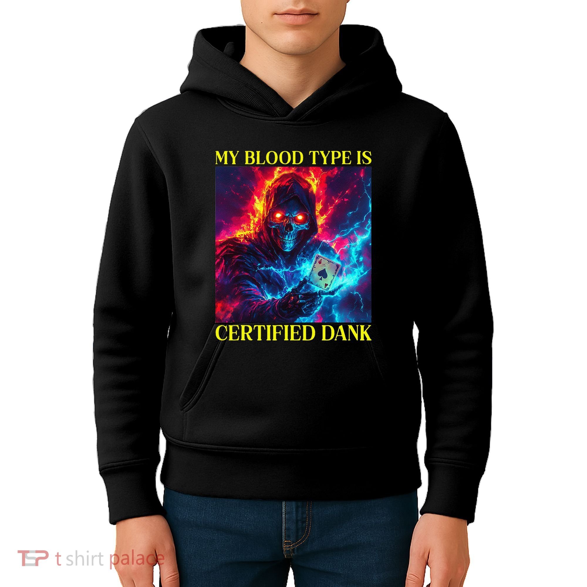 Hard Skeleton Funny Oddly Specific Dank Meme Kids Hoodie