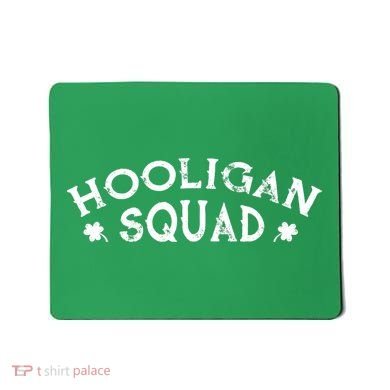 Hooligan Squad Funny St. Patrick's Day Irish Matching Group Mousepad