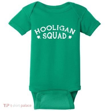 Hooligan Squad Funny St. Patrick's Day Irish Matching Group Baby Bodysuit