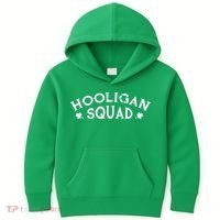 Hooligan Squad Funny St. Patrick's Day Irish Matching Group Kids Hoodie thumb 0