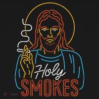 Holy Smokes Funny Jesus Apron thumb 3
