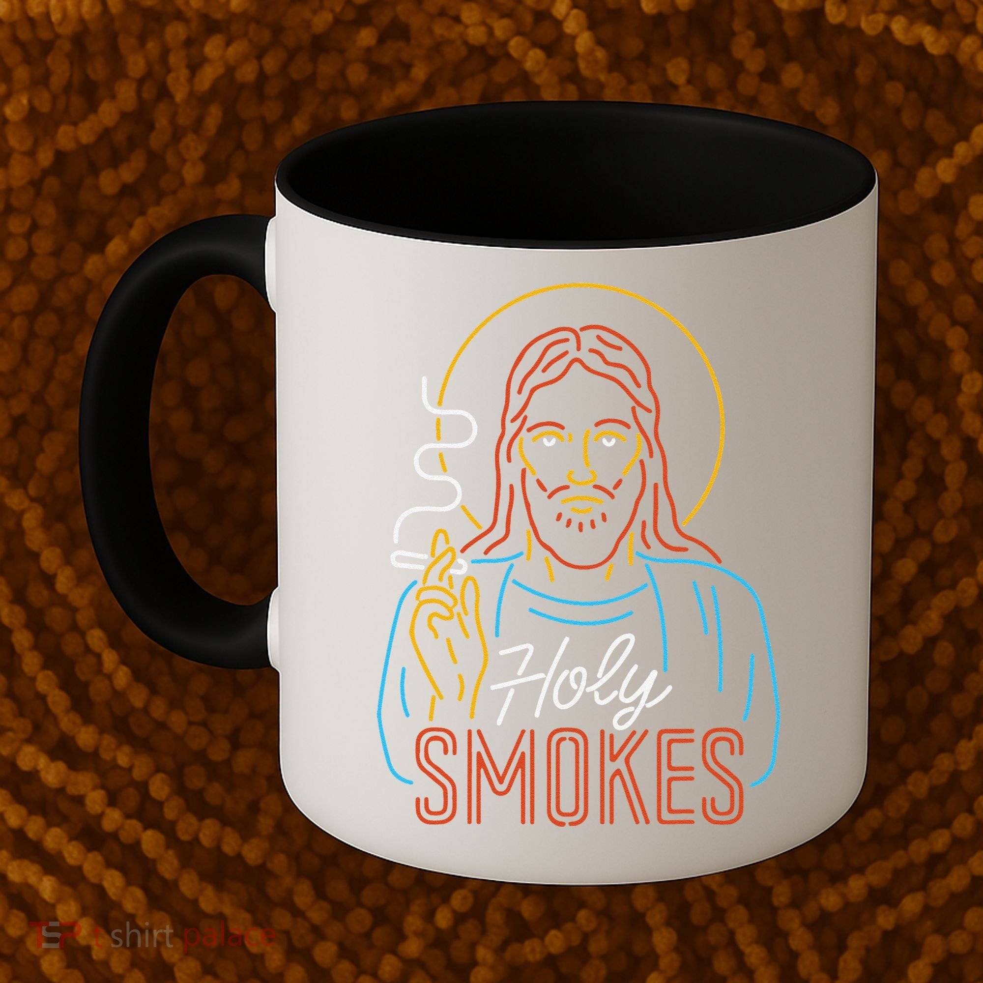 Holy Smokes Funny Jesus Coffee Mug
