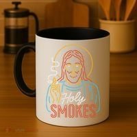 Holy Smokes Funny Jesus Coffee Mug thumb 4