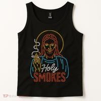Holy Smokes Funny Jesus Tank Top thumb 2