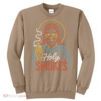 Holy Smokes Funny Jesus Sweatshirt thumb 0