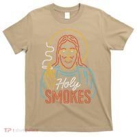 Holy Smokes Funny Jesus T-Shirt thumb 0
