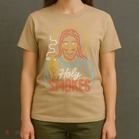 Holy Smokes Funny Jesus T-Shirt thumb 4
