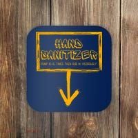 Hand Sanitizer Funny Adult Humor Xmas Gag Coaster thumb 0