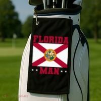 Home State Floridian Florida Man Golf Towel thumb 2