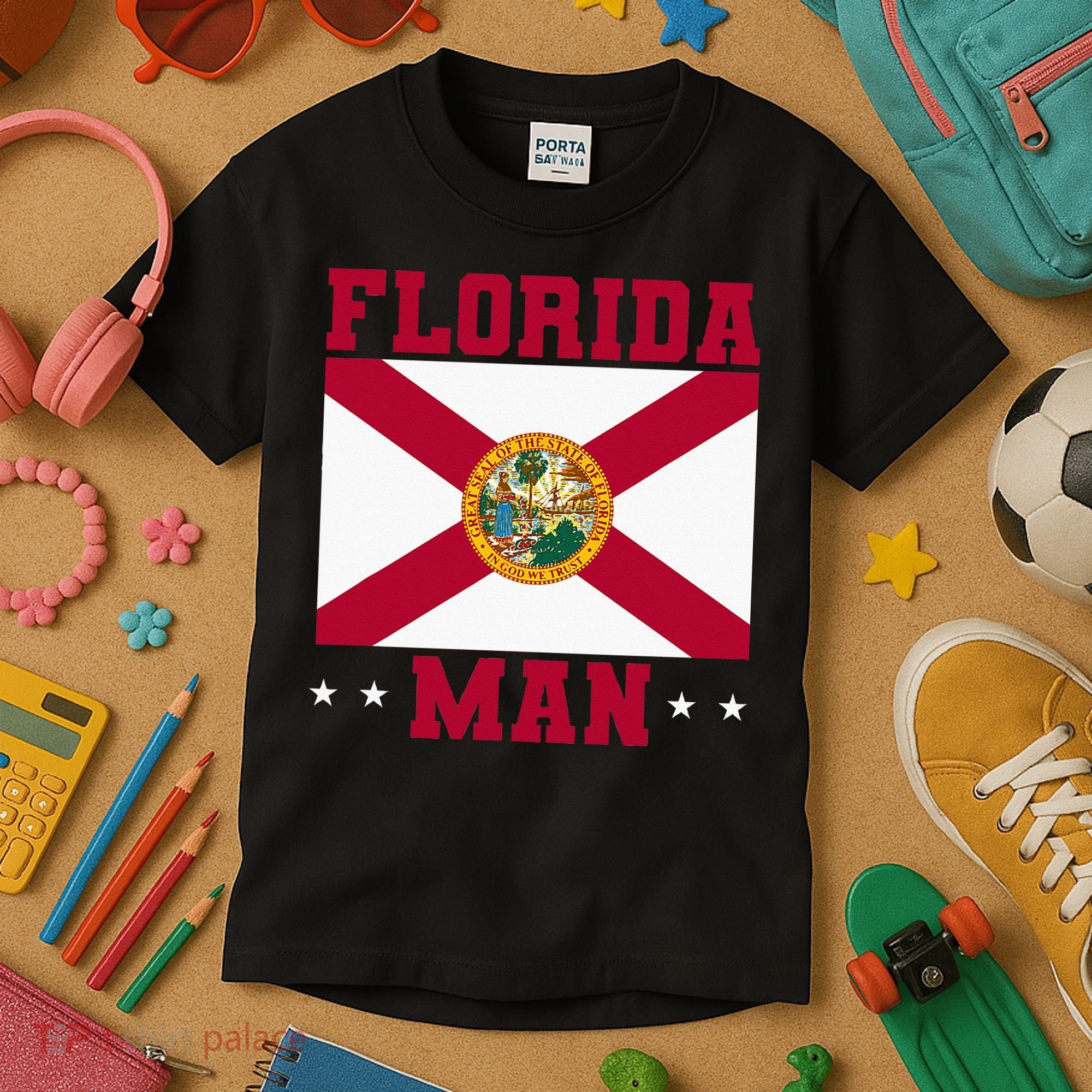 Home State Floridian Florida Man Kids T-Shirt