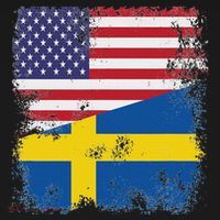 Half Swedish Flag Vintage Sweden Usa Gift T-Shirt thumb 7