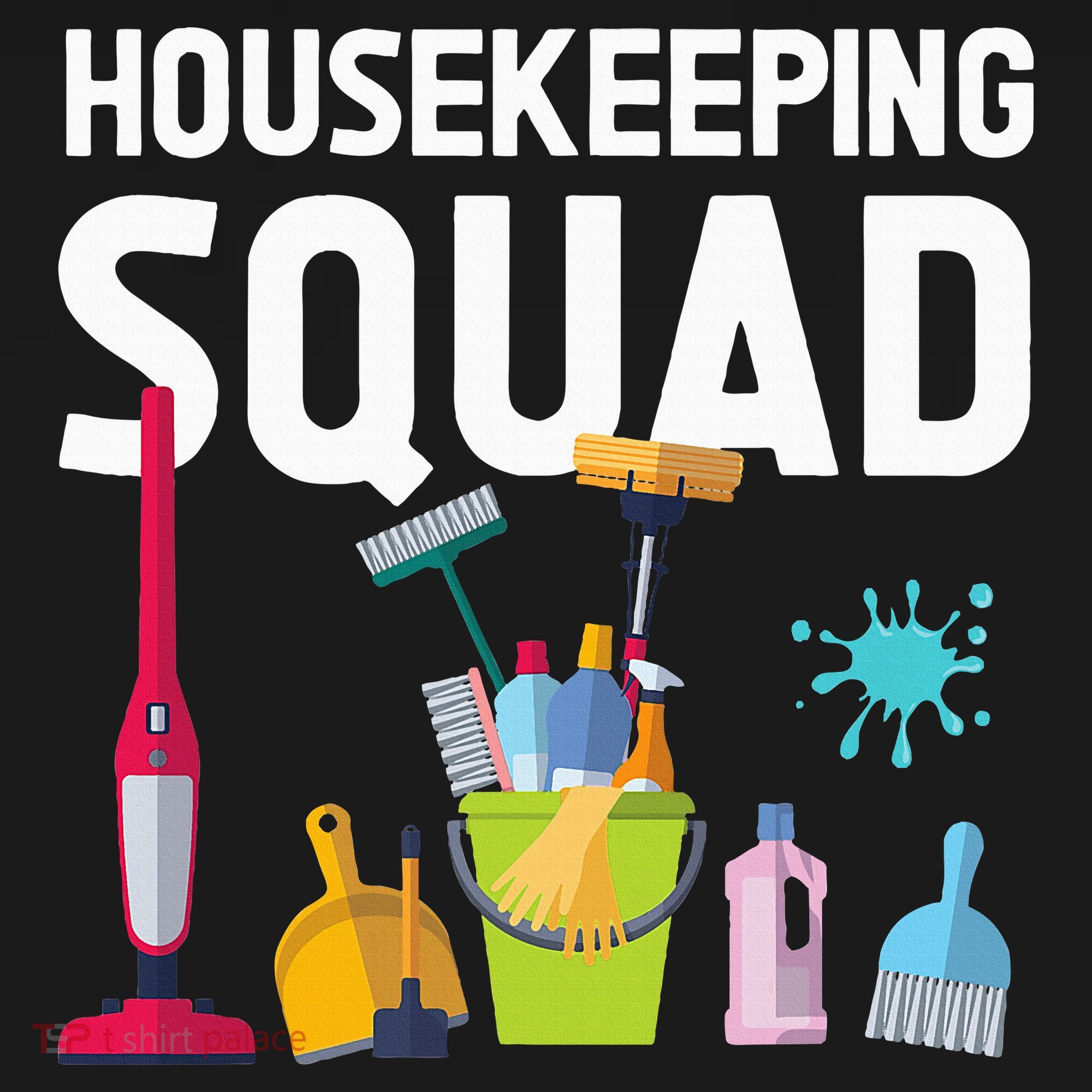 Housekeeping Squad For Housekeeper Cleaning Crew Apron