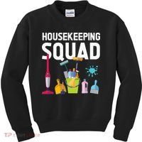 Housekeeping Squad For Housekeeper Cleaning Crew Kids Sweatshirt thumb 0