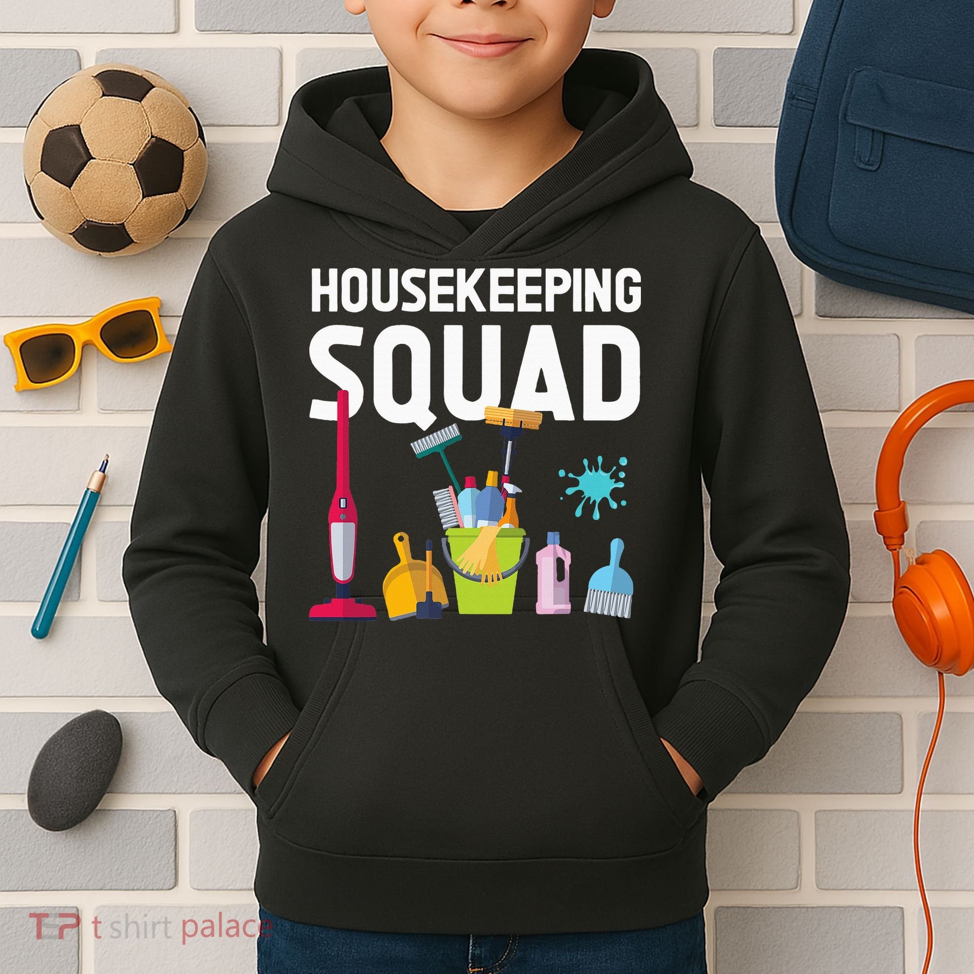 Housekeeping Squad For Housekeeper Cleaning Crew Kids Hoodie