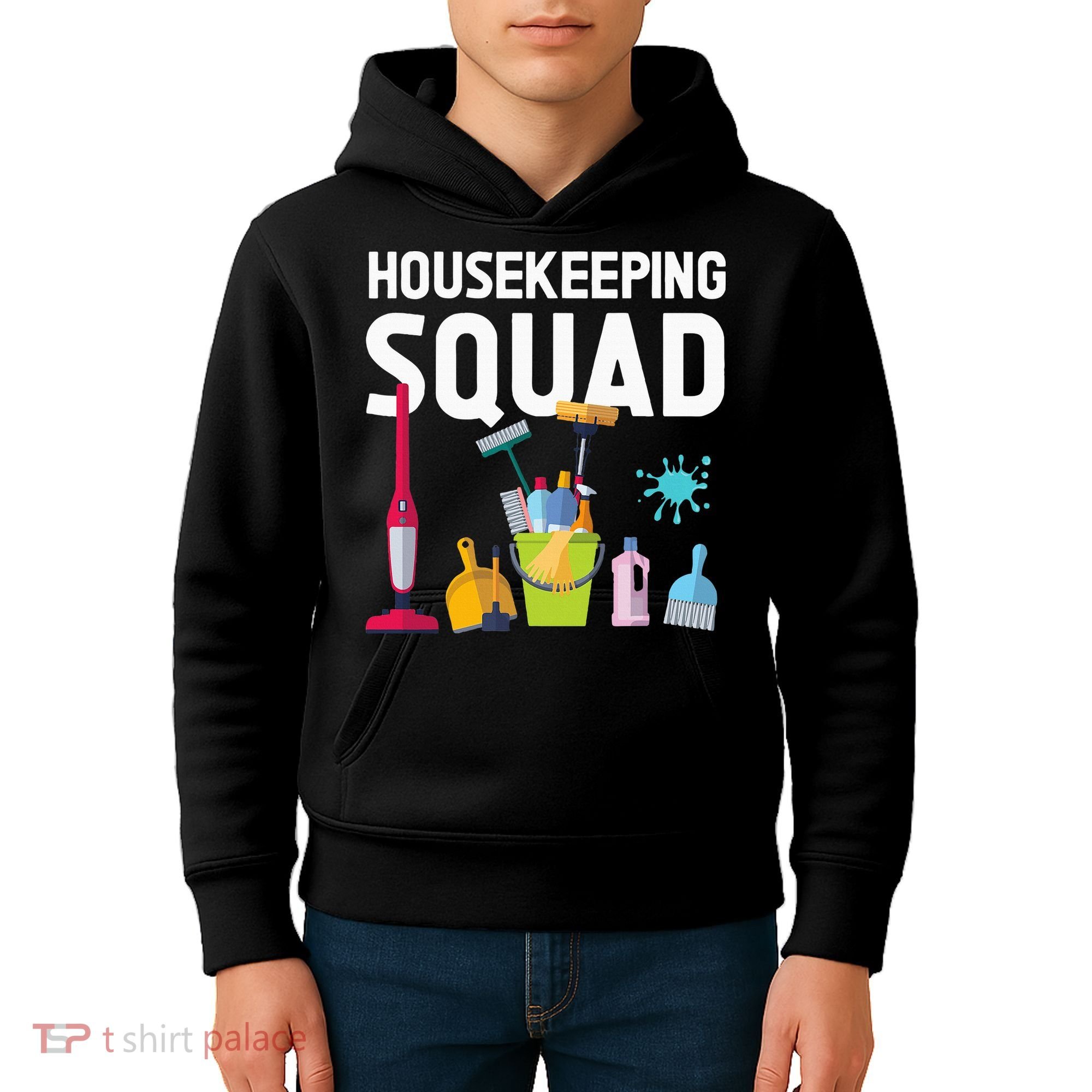 Housekeeping Squad For Housekeeper Cleaning Crew Kids Hoodie