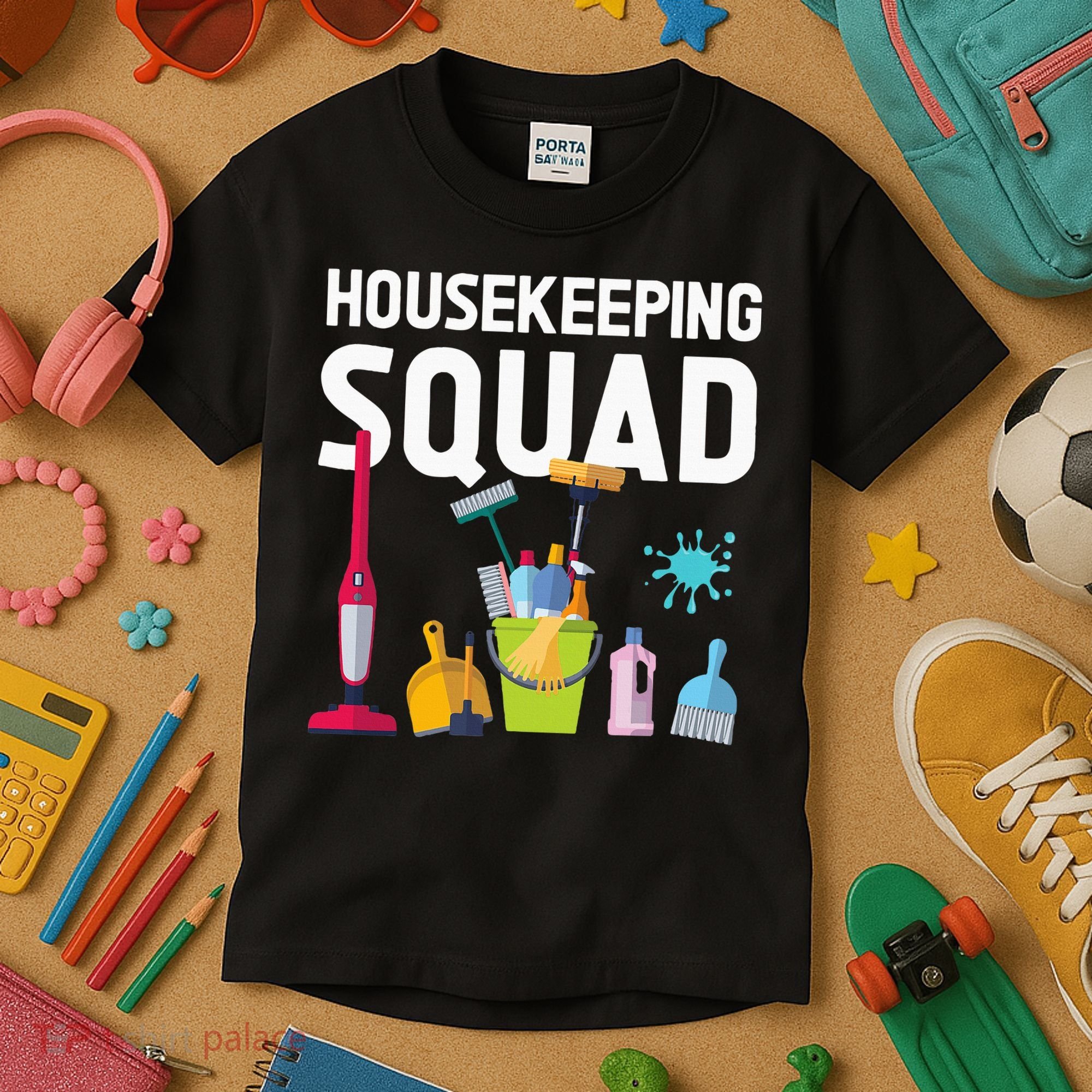 Housekeeping Squad For Housekeeper Cleaning Crew Kids T-Shirt