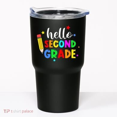 Hello Second Grade Welcome Back to School Teacher Tumbler