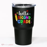 Hello Second Grade Welcome Back to School Teacher Tumbler thumb 0