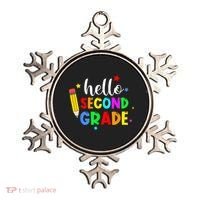 Hello Second Grade Welcome Back to School Teacher Ornament thumb 0