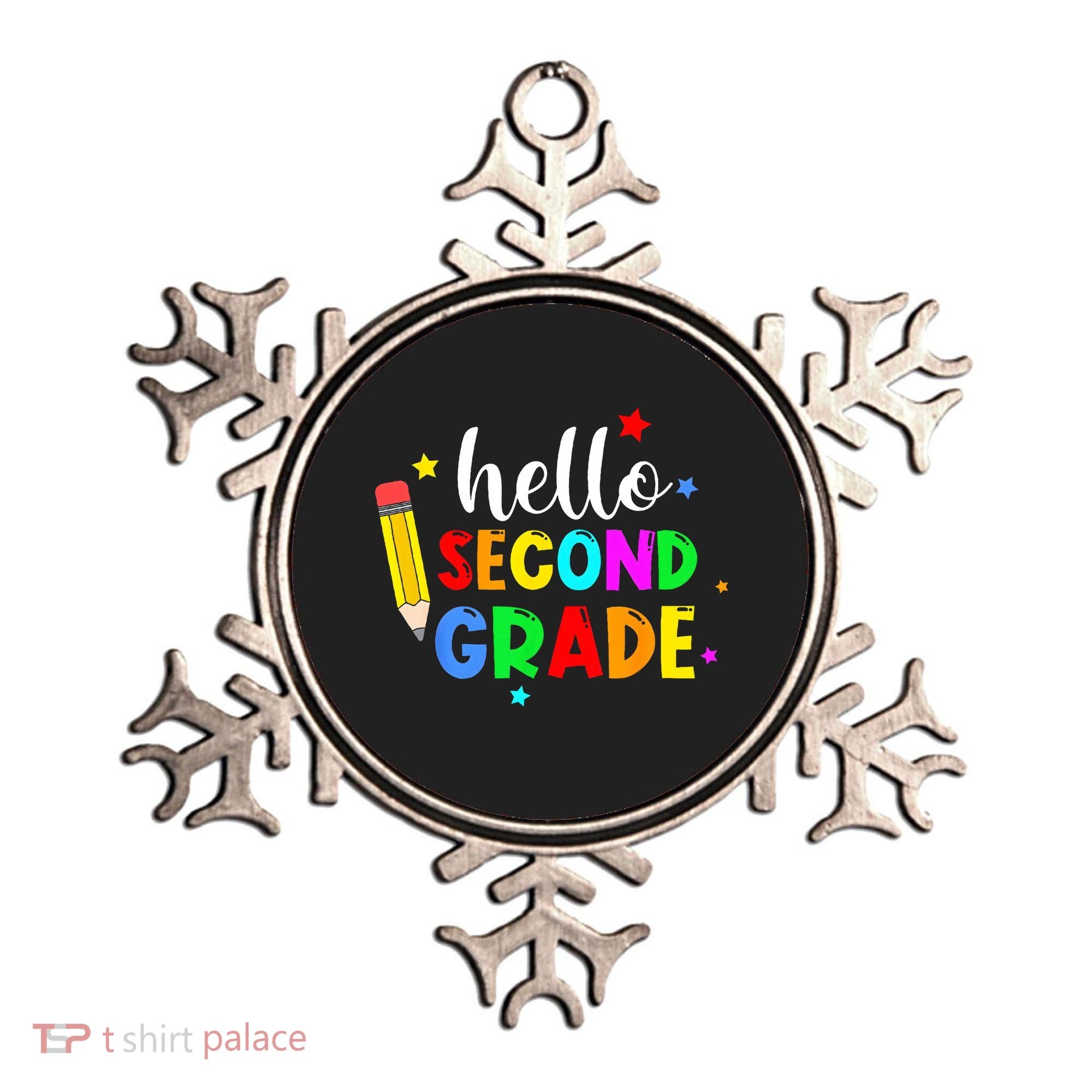 Hello Second Grade Welcome Back to School Teacher Ornament