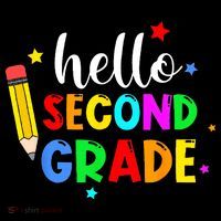 Hello Second Grade Welcome Back to School Teacher Ornament thumb 1