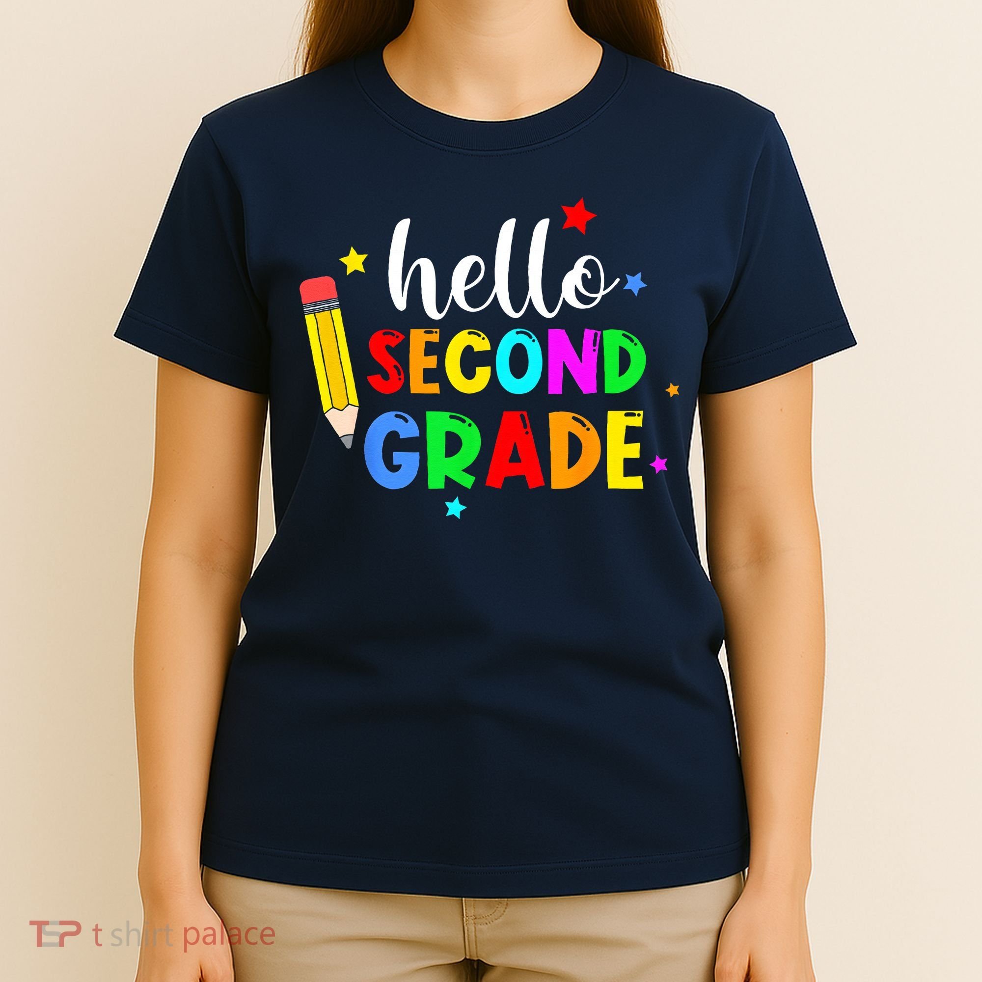 Hello Second Grade Welcome Back to School Teacher T-Shirt