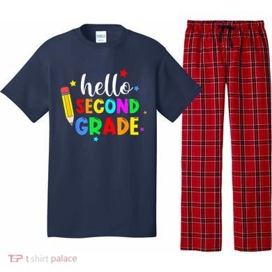 Hello Second Grade Welcome Back to School Teacher Pajama Set