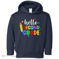 Hello Second Grade Welcome Back to School Teacher Toddler Hoodie thumb 0