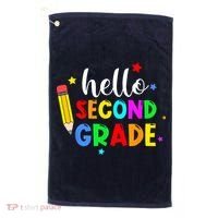Hello Second Grade Welcome Back to School Teacher Golf Towel thumb 0